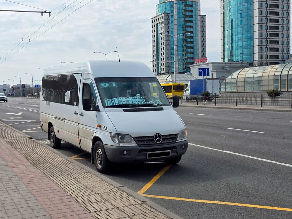 Маршрутка в Минске.